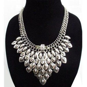 DLNLX BY DYLANLEX BOHEMIAN SILVER COLLAR NECKLACE